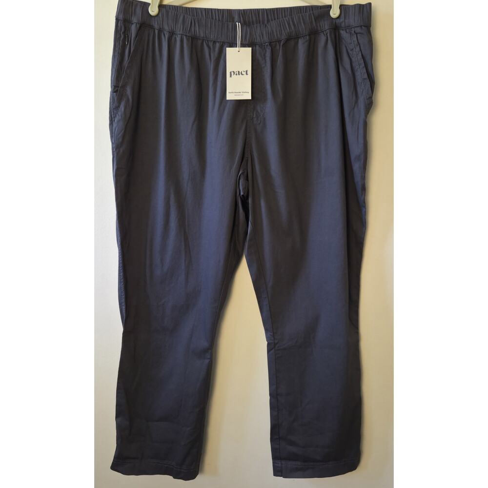 NEW Pact Organic Daily Twill Midweight Pants Gray Size XXL Men's